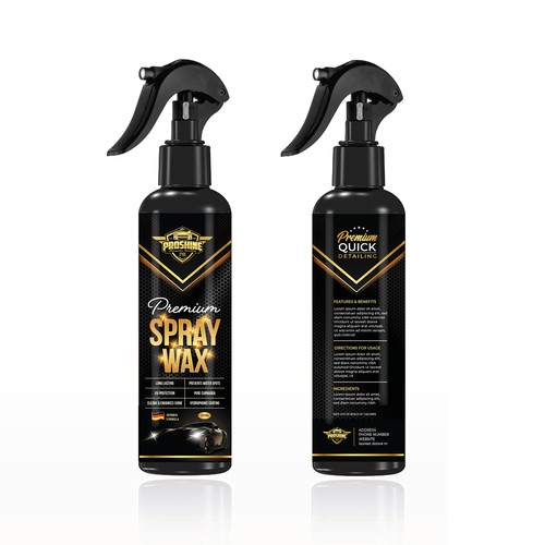 Premium Spray Wax Packaging Finalist 