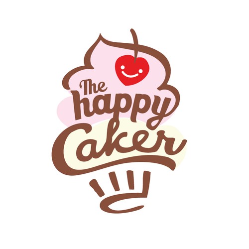 Create the next logo for The Happy Caker