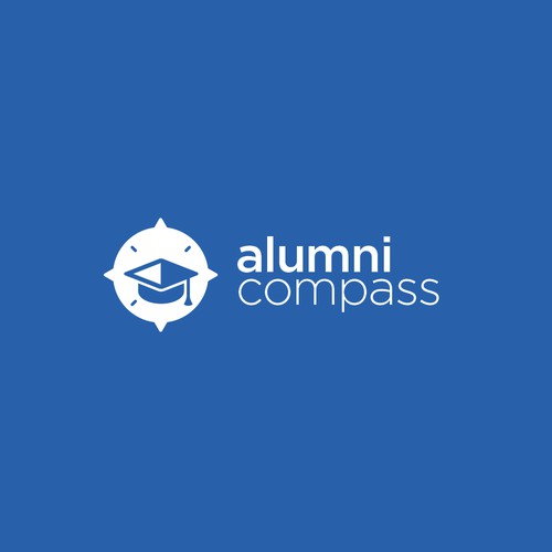 Alumni compass logo concept