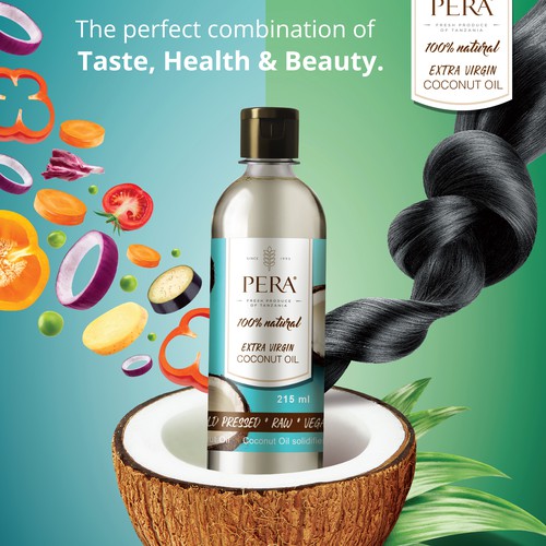 Pera Extra Virgin Coconut oil Poster