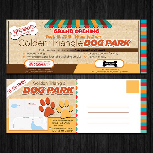 Dog Park Post Card