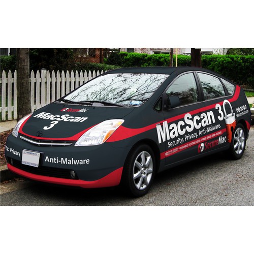  2008 Toyota Prius car wrap for MacScan 3