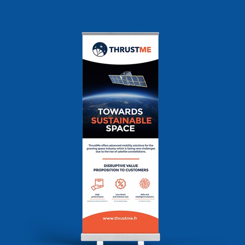 THRUSTME STANDING BANNER