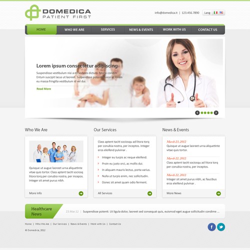 Help Domedica to restyle its website