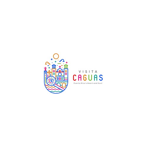 Visita Caguas Logo Concept