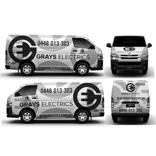 Basic van design for GRAYS electrical contractor