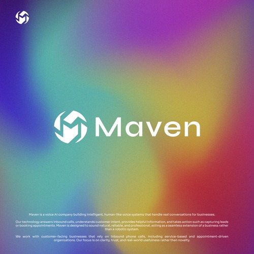 Maven – Modern AI Technology Logo