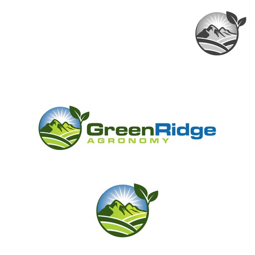 create an awesome, dynamic company logo for 'GreenRidge Agronomy'