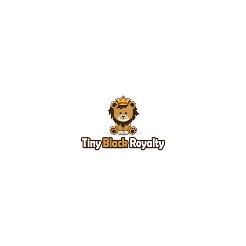 Playful logo for Tiny Black Royalty