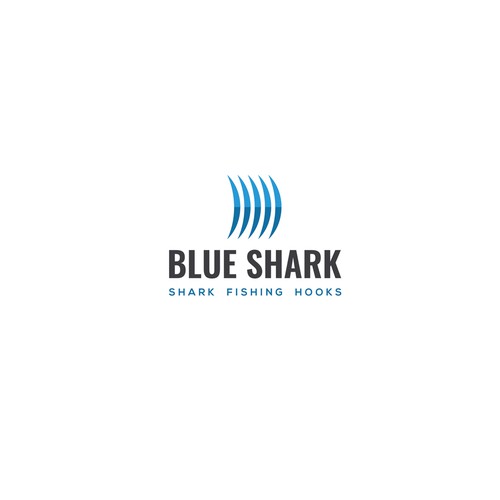 Logo concept for shark hook company