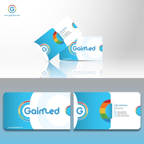 Design a businesscard for a technology startup - GAIMED