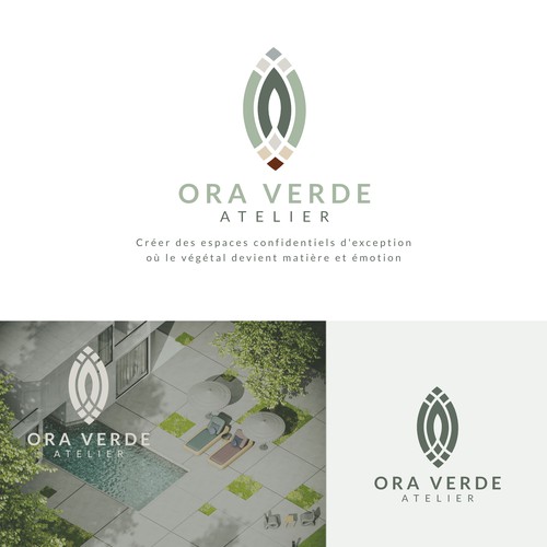 Unused logo for architectural landscaping business