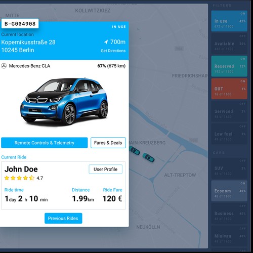 Car sharing service