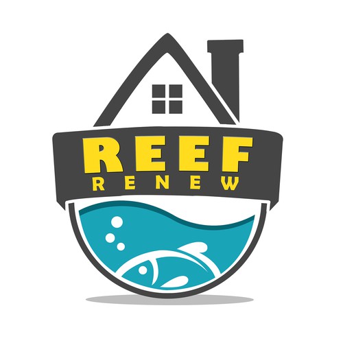 Create an eye catching logo for aquarium service Reef Renew
