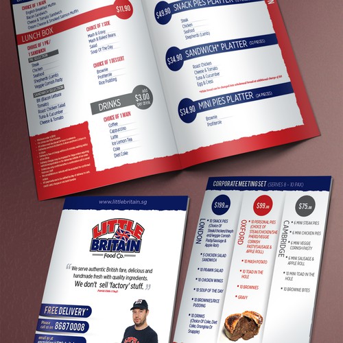 Long Term Designer for our Pies and Sandwich Shop - Leaflet
