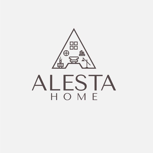 Home decor logo design. 