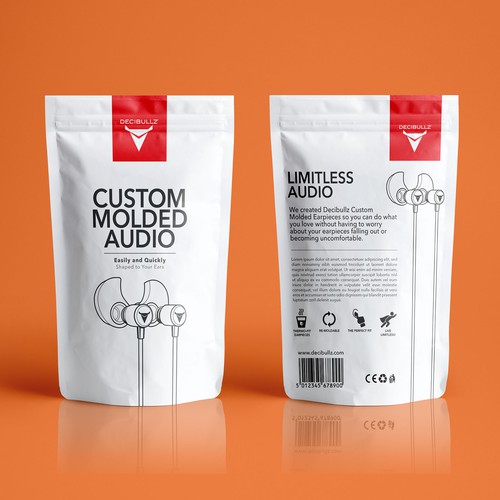 Awesome Eye Catching Pouch Needed for Earphone Company