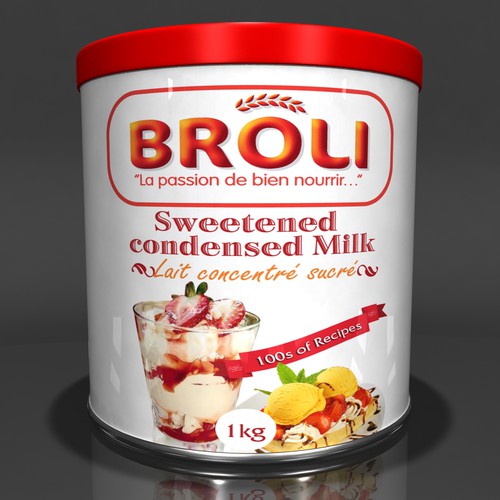 Label Design for Broli's condensed milk