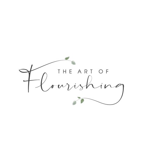 Minimalist botanic-floral style logo for psychologist