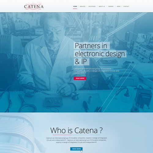 Create modern website for high-tech chip design firm