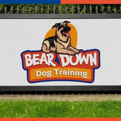 Logo for "Bear Down Dog Training"