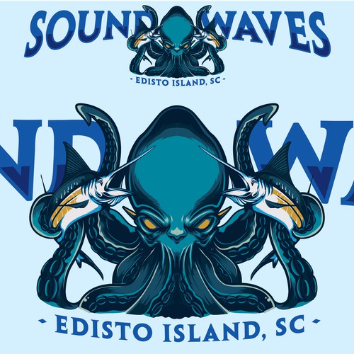 SoundWaves, Illustration for Boat Decal