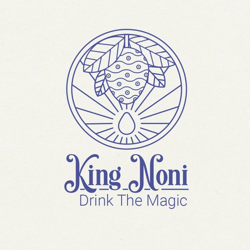 logo design for a special fruit juice called Noni