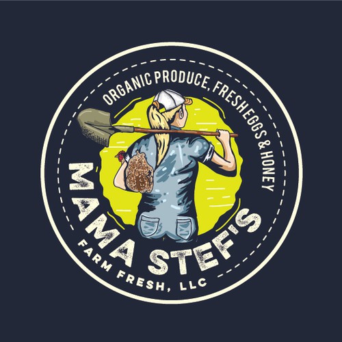 A logo that inspired by the iconic fictional character "Rosie the Riveter, We Can Do it" poster by J howard Miller.