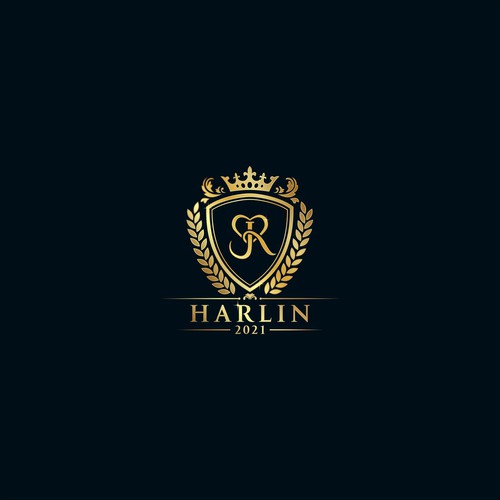 Luxurious logo for J&R celebrity wedding