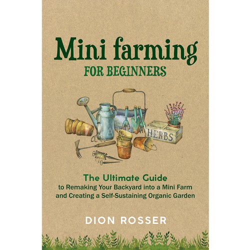 Mini farming for beginners - cover book