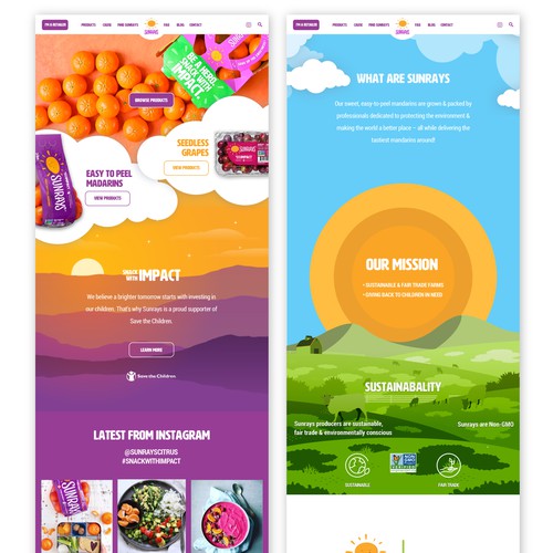 Sunrays Website
