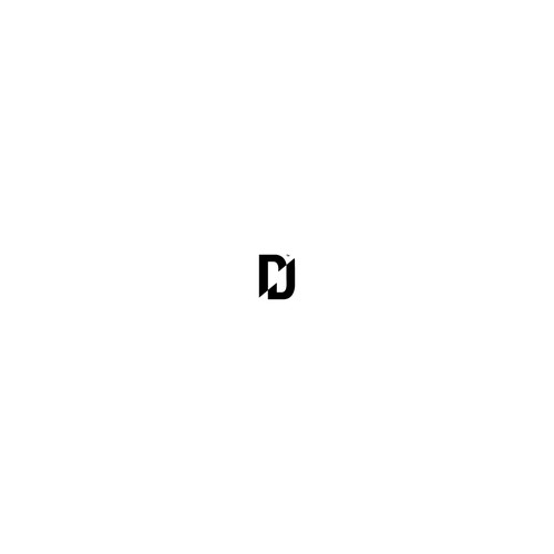 Cutted D letter logo