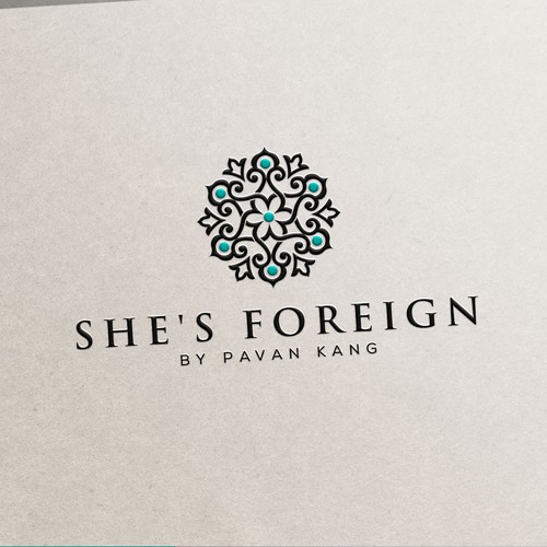 Elegant, classy logo for fashion jewelry brand She's Foreign