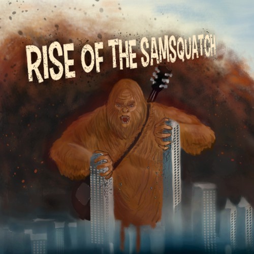 Album artwork design "Rise of the Samsquatch"
