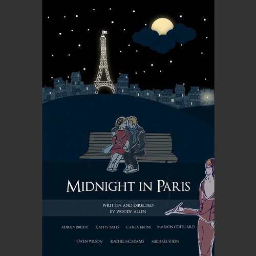 MIDNIGHT IN PARIS POSTER
