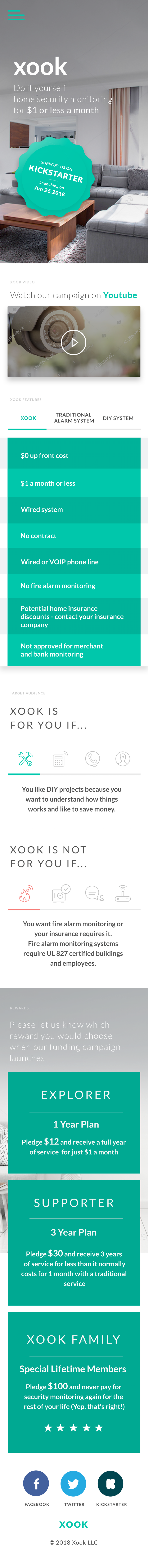 Pre-launch website