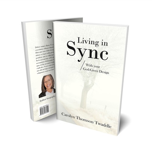 Book Cover Design for Living in Sync