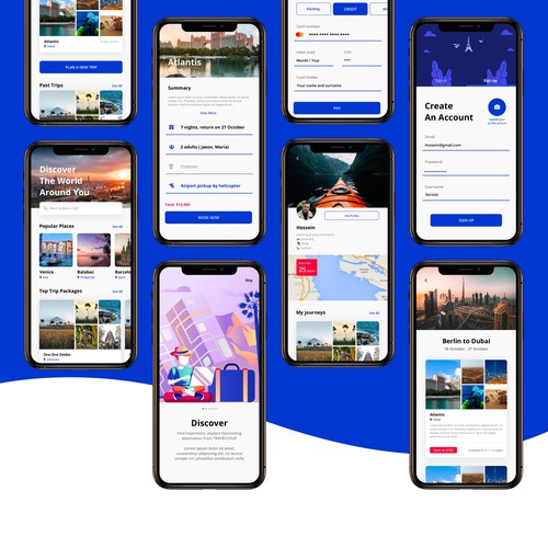 Travel App Design