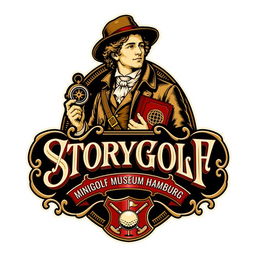 StoryGolf logo design concept 2b. 