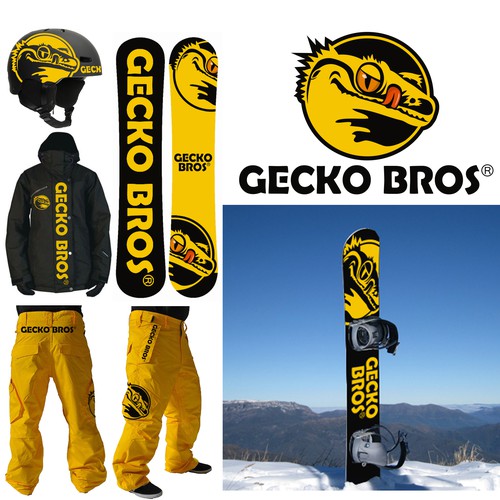 Logo design for the "Gecko Bros" brand