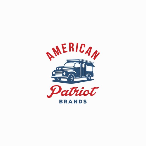 bold and retro logo design for food truck brand