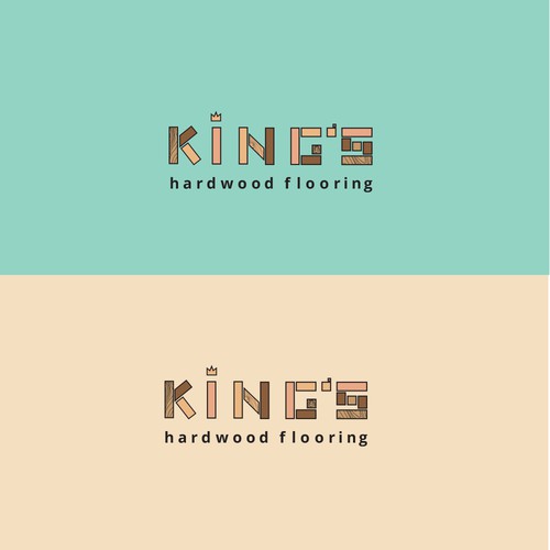 Logo for a hardwood floors instalation and renovation company