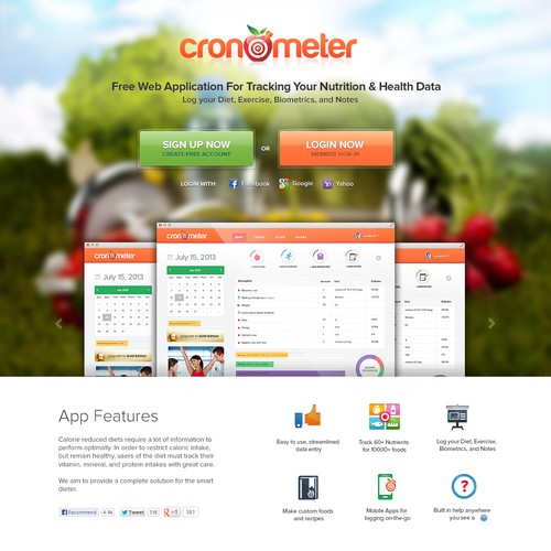 New website design wanted for cronometer.com