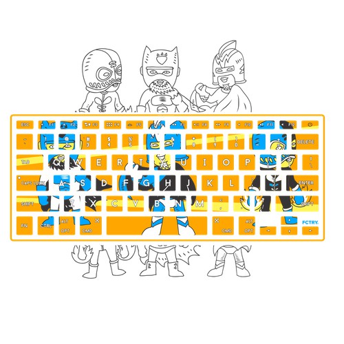 sticker for apple keyboard