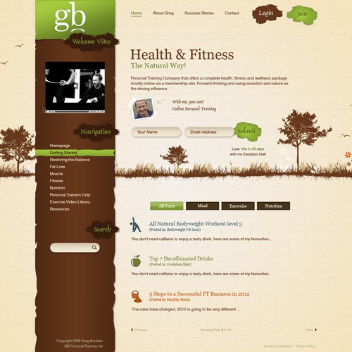 Website Design for Natural, Living and Breathing