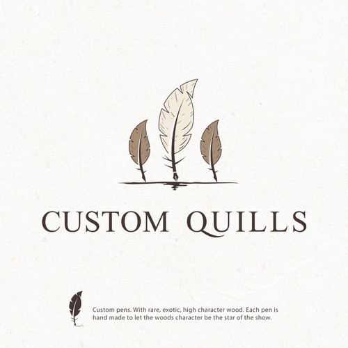 "Custom Quills" Logo desgin