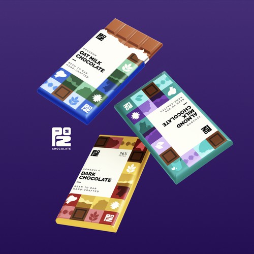 Package design for a small chocolate company