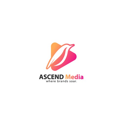 Bold Clever logo for ASCEND MEDIA