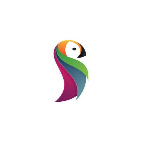 Create an EXOTIC, ABSTRACT Parrot logo for App