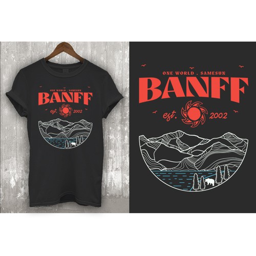 T-Shirt Design for a hostel in Banff